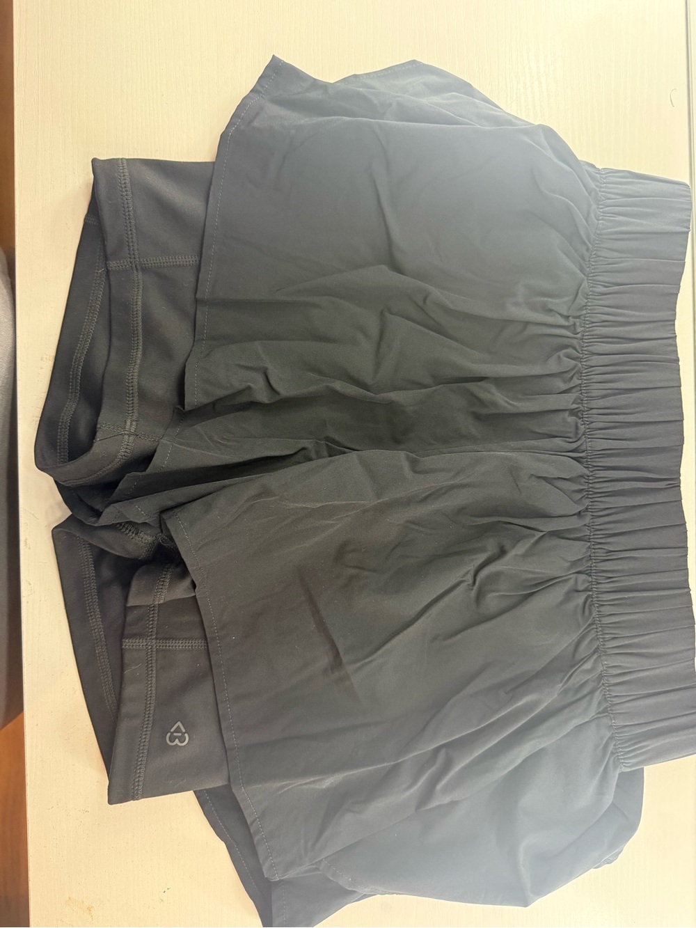 Black Athletic Skort with Built-In Shorts